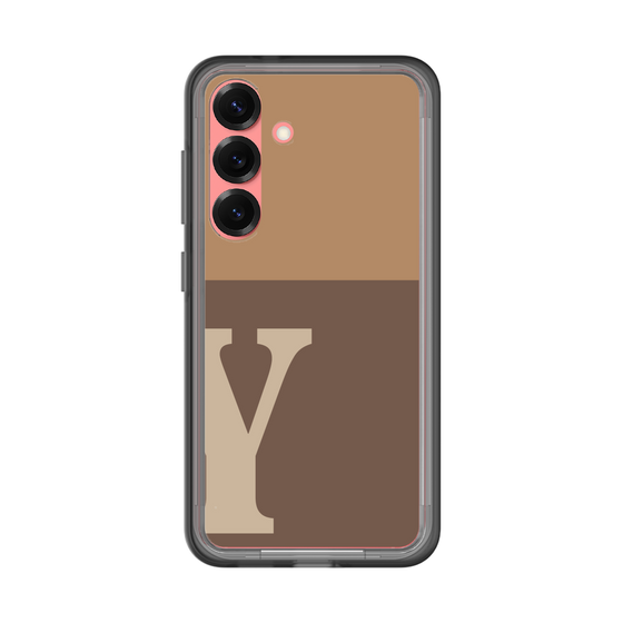 スリムプロテクションプレミアムケース［ オリジナル - initial two tone - Y brown ］