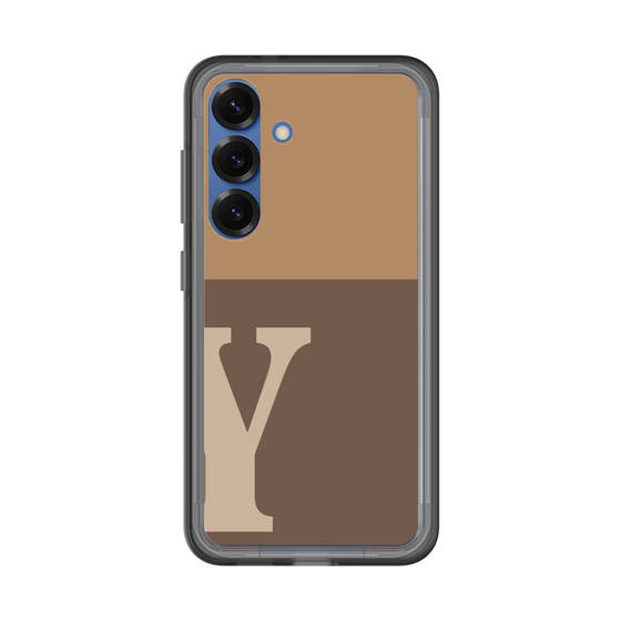 スリムプロテクションプレミアムケース［ オリジナル - initial two tone - Y brown ］