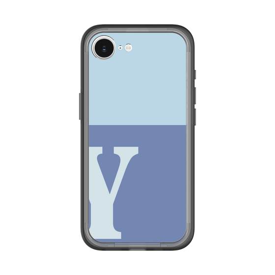 スリムプロテクションプレミアムケース［ オリジナル - initial two tone - Y blue ］