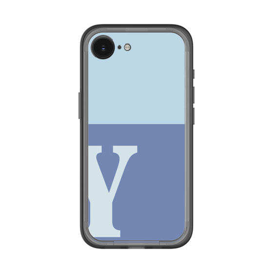 スリムプロテクションプレミアムケース［ オリジナル - initial two tone - Y blue ］
