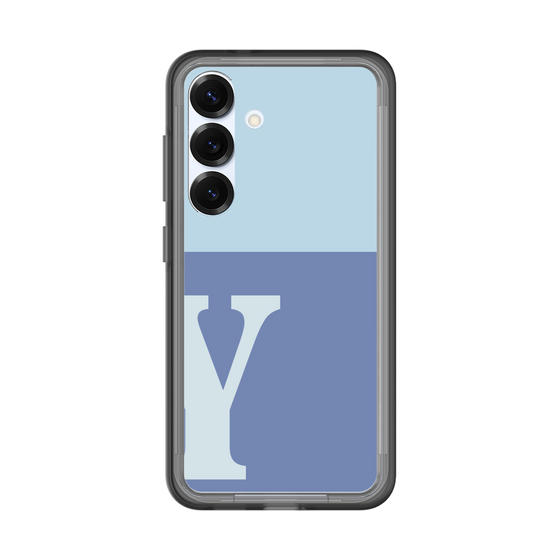 スリムプロテクションプレミアムケース［ オリジナル - initial two tone - Y blue ］