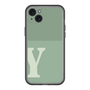 スリムプロテクションプレミアムケース［ オリジナル - initial two tone - Y green ］