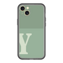 スリムプロテクションプレミアムケース［ オリジナル - initial two tone - Y green ］