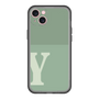 スリムプロテクションプレミアムケース［ オリジナル - initial two tone - Y green ］