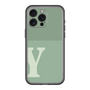 スリムプロテクションプレミアムケース［ オリジナル - initial two tone - Y green ］
