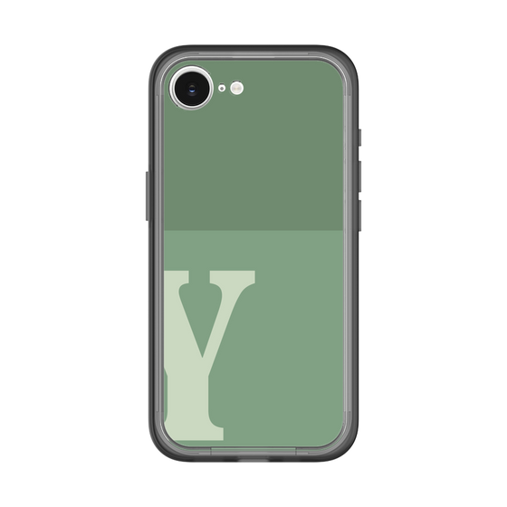 スリムプロテクションプレミアムケース［ オリジナル - initial two tone - Y green ］