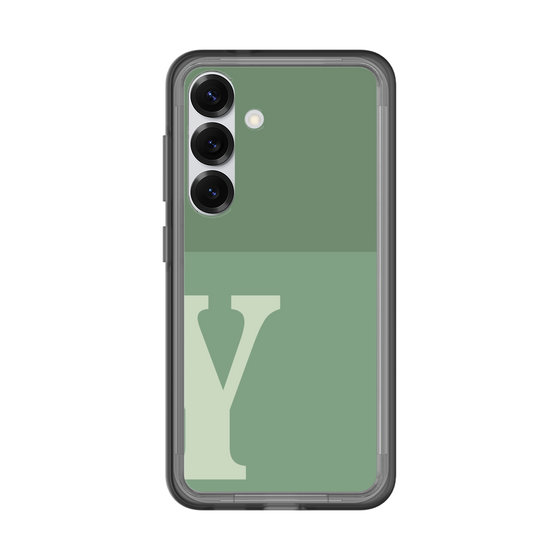 スリムプロテクションプレミアムケース［ オリジナル - initial two tone - Y green ］