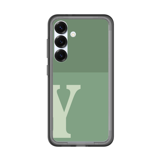 スリムプロテクションプレミアムケース［ オリジナル - initial two tone - Y green ］