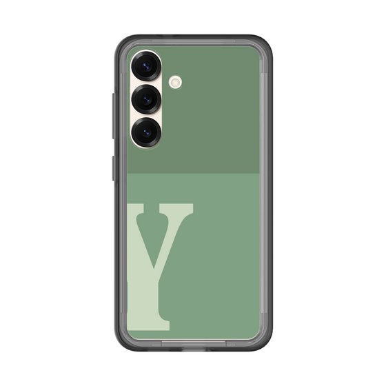 スリムプロテクションプレミアムケース［ オリジナル - initial two tone - Y green ］