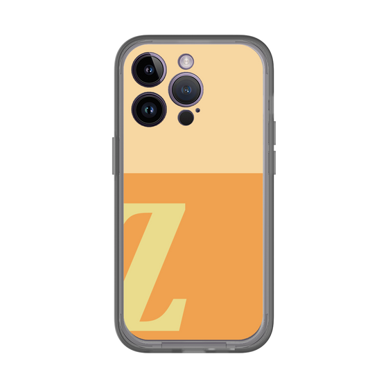 スリムプロテクションプレミアムケース［ オリジナル - initial two tone - Z orange ］