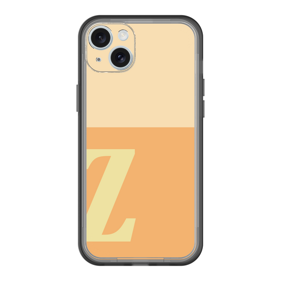 スリムプロテクションプレミアムケース［ オリジナル - initial two tone - Z orange ］