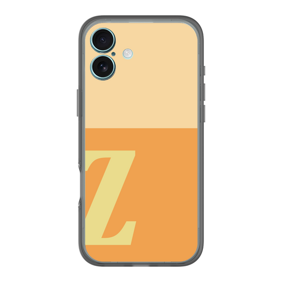 スリムプロテクションプレミアムケース［ オリジナル - initial two tone - Z orange ］