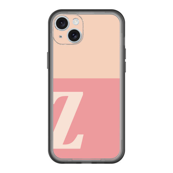 スリムプロテクションプレミアムケース［ オリジナル - initial two tone - Z pink ］