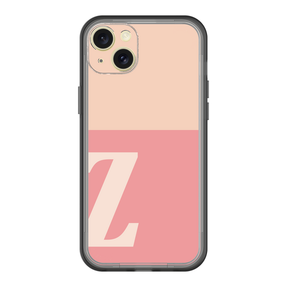 スリムプロテクションプレミアムケース［ オリジナル - initial two tone - Z pink ］