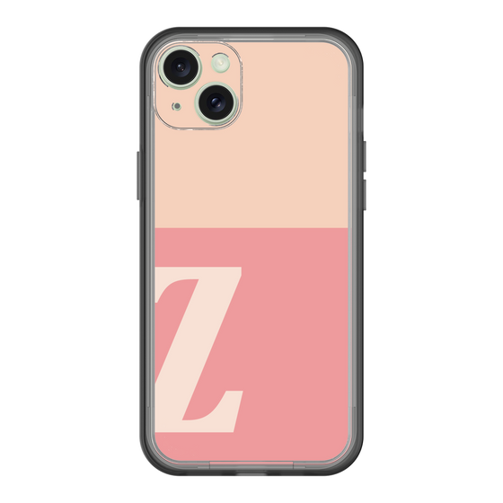 スリムプロテクションプレミアムケース［ オリジナル - initial two tone - Z pink ］