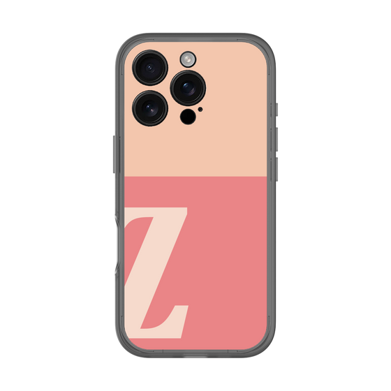 スリムプロテクションプレミアムケース［ オリジナル - initial two tone - Z pink ］