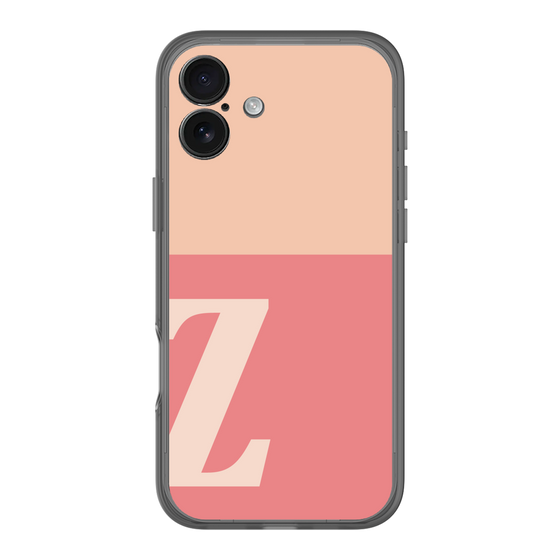 スリムプロテクションプレミアムケース［ オリジナル - initial two tone - Z pink ］