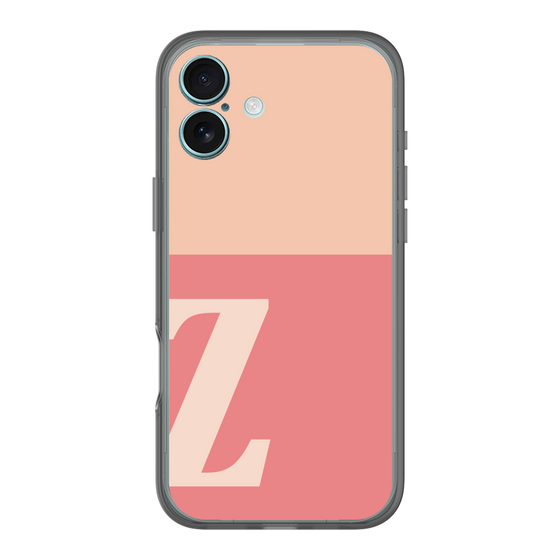 スリムプロテクションプレミアムケース［ オリジナル - initial two tone - Z pink ］