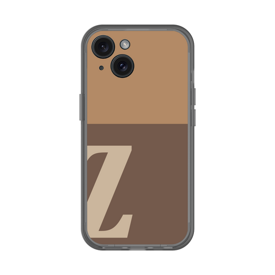 スリムプロテクションプレミアムケース［ オリジナル - initial two tone - Z brown ］