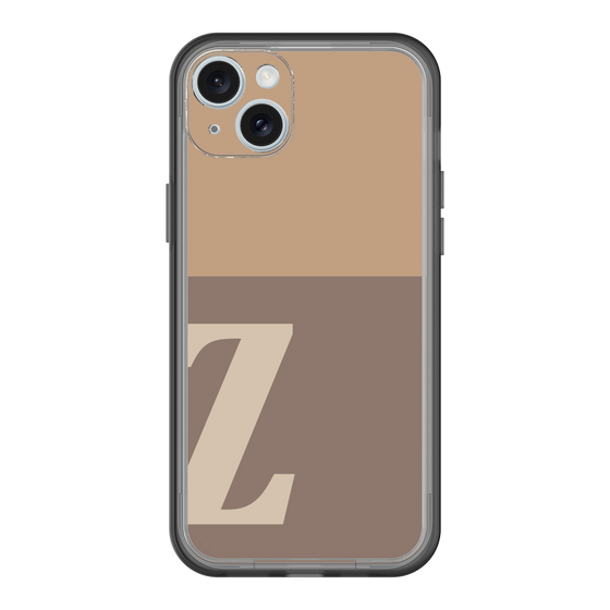 スリムプロテクションプレミアムケース［ オリジナル - initial two tone - Z brown ］