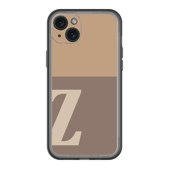 スリムプロテクションプレミアムケース［ オリジナル - initial two tone - Z brown ］