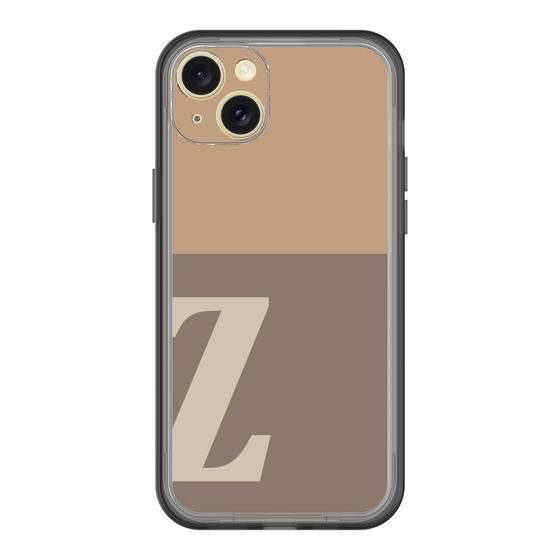 スリムプロテクションプレミアムケース［ オリジナル - initial two tone - Z brown ］