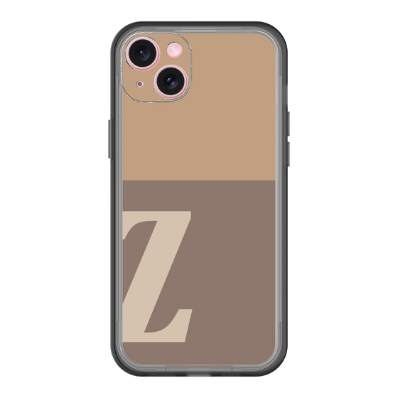 スリムプロテクションプレミアムケース［ オリジナル - initial two tone - Z brown ］