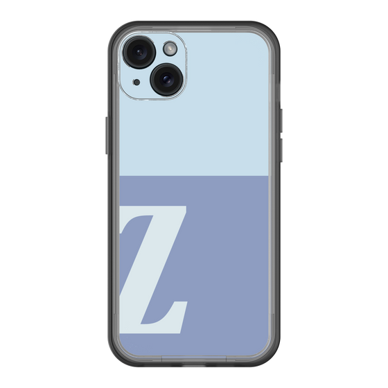 スリムプロテクションプレミアムケース［ オリジナル - initial two tone - Z blue ］