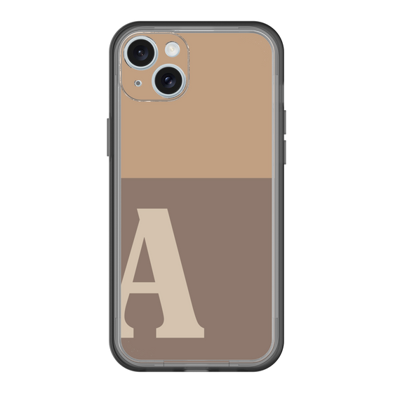 スリムプロテクションプレミアムケース［ オリジナル - initial two tone - A brown ］