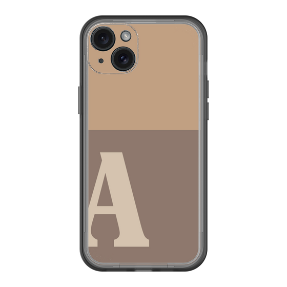 スリムプロテクションプレミアムケース［ オリジナル - initial two tone - A brown ］