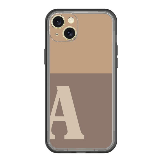 スリムプロテクションプレミアムケース［ オリジナル - initial two tone - A brown ］