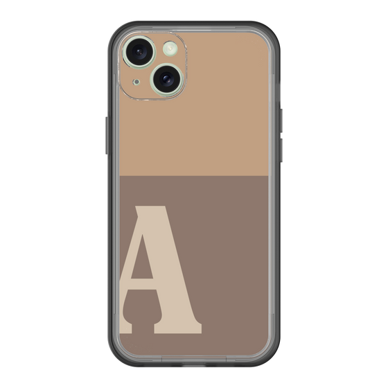 スリムプロテクションプレミアムケース［ オリジナル - initial two tone - A brown ］