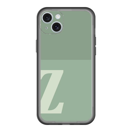 スリムプロテクションプレミアムケース［ オリジナル - initial two tone - Z green ］