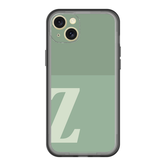 スリムプロテクションプレミアムケース［ オリジナル - initial two tone - Z green ］
