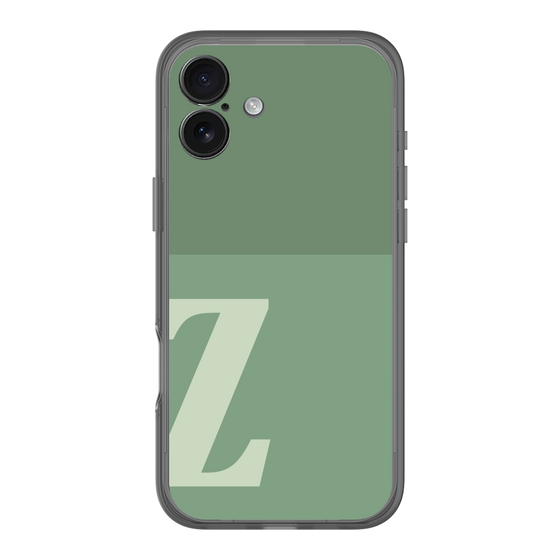 スリムプロテクションプレミアムケース［ オリジナル - initial two tone - Z green ］