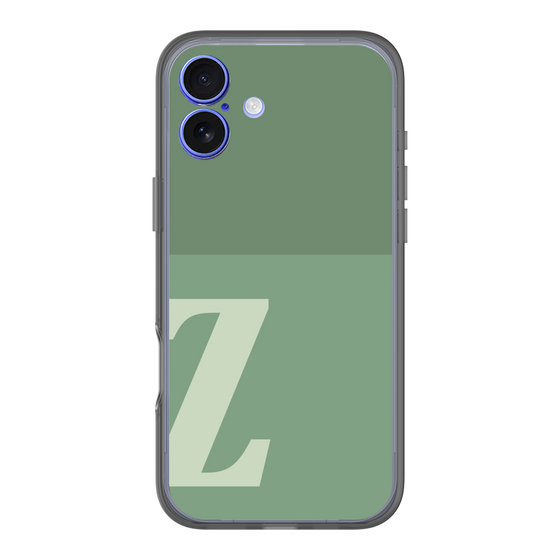 スリムプロテクションプレミアムケース［ オリジナル - initial two tone - Z green ］