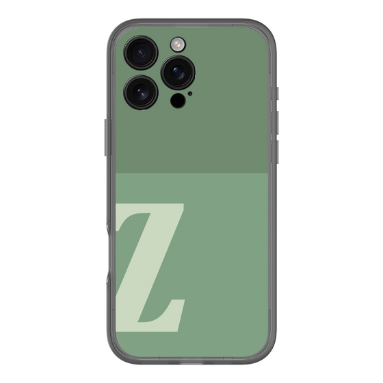 スリムプロテクションプレミアムケース［ オリジナル - initial two tone - Z green ］