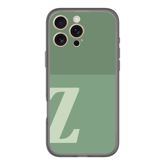 スリムプロテクションプレミアムケース［ オリジナル - initial two tone - Z green ］