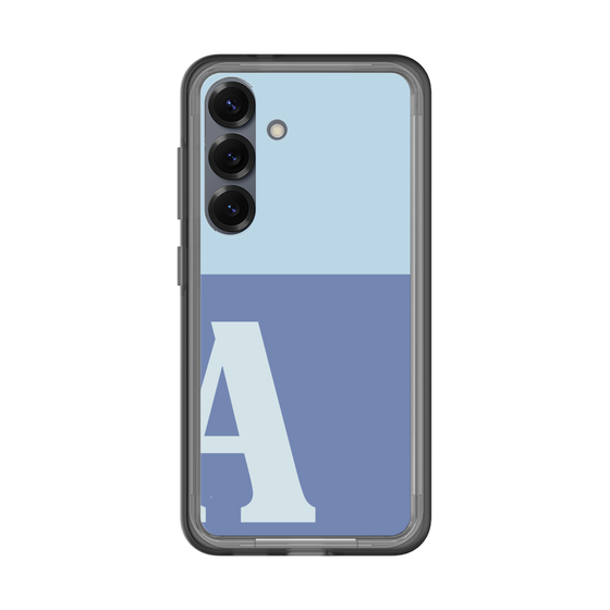 スリムプロテクションプレミアムケース［ オリジナル - initial two tone - A blue ］