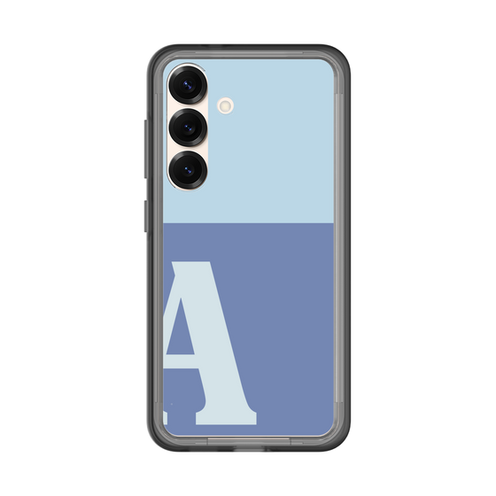 スリムプロテクションプレミアムケース［ オリジナル - initial two tone - A blue ］
