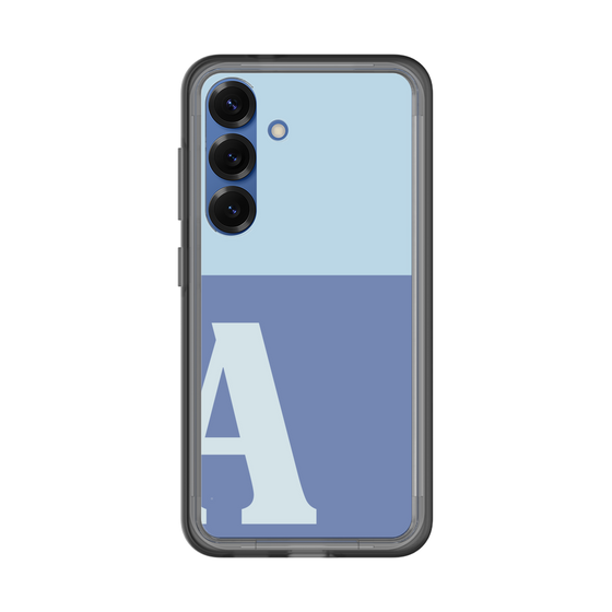 スリムプロテクションプレミアムケース［ オリジナル - initial two tone - A blue ］