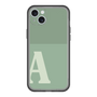 スリムプロテクションプレミアムケース［ オリジナル - initial two tone - A green ］