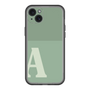 スリムプロテクションプレミアムケース［ オリジナル - initial two tone - A green ］