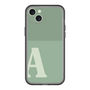 スリムプロテクションプレミアムケース［ オリジナル - initial two tone - A green ］