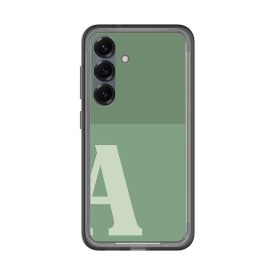 スリムプロテクションプレミアムケース［ オリジナル - initial two tone - A green ］