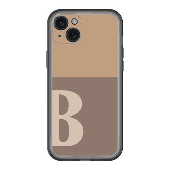 スリムプロテクションプレミアムケース［ オリジナル - initial two tone - B brown ］