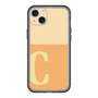 スリムプロテクションプレミアムケース［ オリジナル - initial two tone - C orange ］