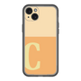 スリムプロテクションプレミアムケース［ オリジナル - initial two tone - C orange ］