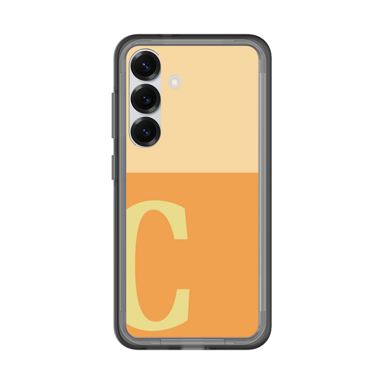スリムプロテクションプレミアムケース［ オリジナル - initial two tone - C orange ］