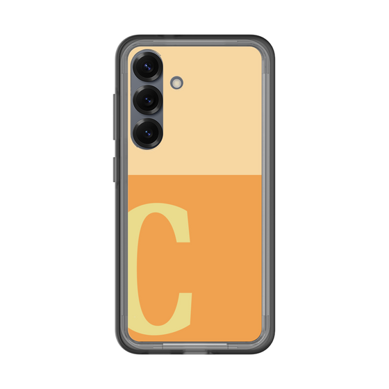 スリムプロテクションプレミアムケース［ オリジナル - initial two tone - C orange ］